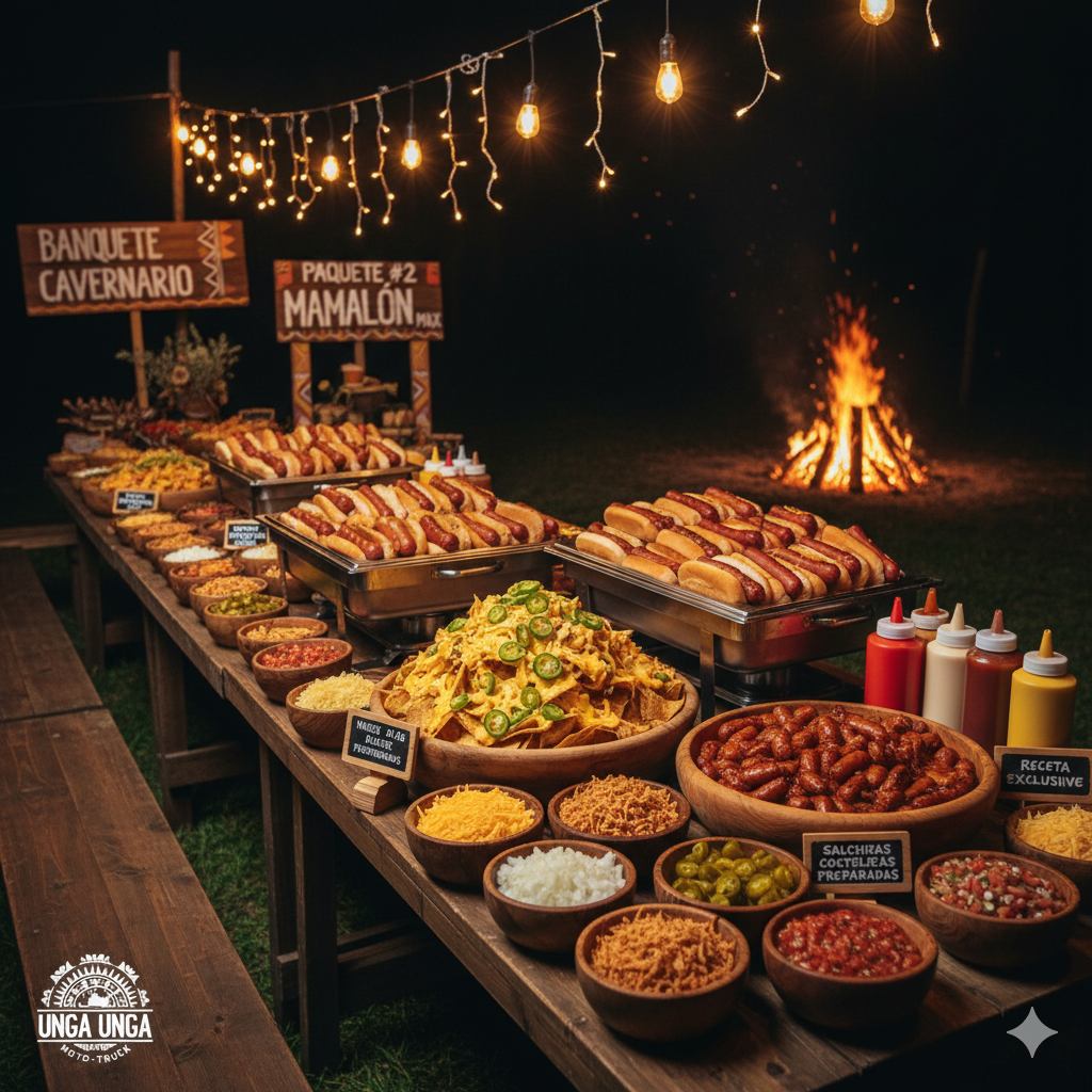 Menu paquetes pauqetes unga unga para eventos